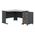 thumbnail image 1 of Series A 48" Corner Desk and File Cabinet in Slate/White - Engineered Wood, 1 of 5