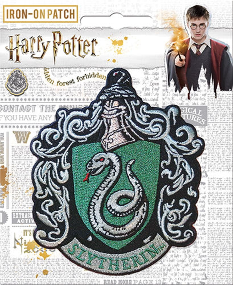 Harry Potter Slytherin Embroidered patch Sew/ Iron On Badge