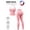 PINK, variant on 2-piece set - Women's yoga pants set, off shoulder hanging neck vest, peach hip shaping sports pants
