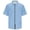 Sky Blue, variant on Zylarhe Mens Summer Shirts, Men Casual Short Sleeve Zipper Summer Beach Shirt Light Texture Elastic Top Purple M