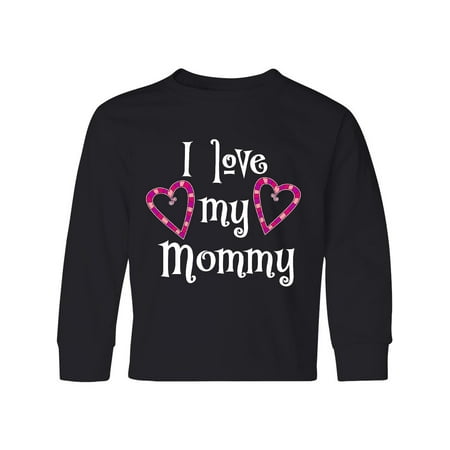 

Inktastic I Love my Mommy- hearts Youth Long Sleeve T-Shirt