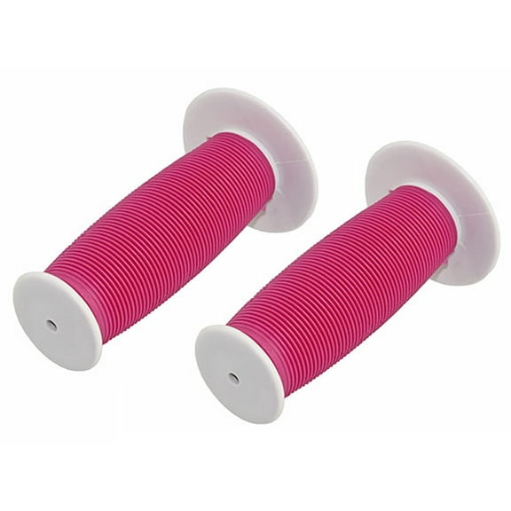 Lowrider Bicycle Bike Mushroom Grips White/Pink. Bike Part, Bicycle Part, Bike Accessory, Bicycle Accessory
