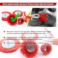thumbnail image 3 of 6Pcs Nylon Filament Abrasive Wire Brush Wheel & Cup Brush Set with 1/4 Inch Shank, 6 Sizes Nylon Set Perfect, 3 of 7