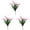 Z-Purple 3PCS, variant on Jierger 4Pcs Artificial Plants Flowers Outdoor Plants Plastic Greenery Shrubs Indoor Outside for Wedding Bridal Party Home Table Mom Birthday Indoor Outside Garden Decor