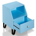 thumbnail image 2 of Bowery Hill Modern Wood Storage End Table in Light Blue Finish, 2 of 6