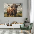 thumbnail image 2 of GOSMITH  Bull Tapestry Western Highland Cow Longhorn Farmhouse Country Cattle Wall Decor for Bedroom Cow Print Pictures Room Decor Bull Wall Art Animal Portrait Rustic Wall Hanging, 2 of 7