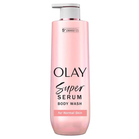 Olay Super Serum Body Wash for Normal Skin, 20 fl oz, Serum Complex for Luminous Skin