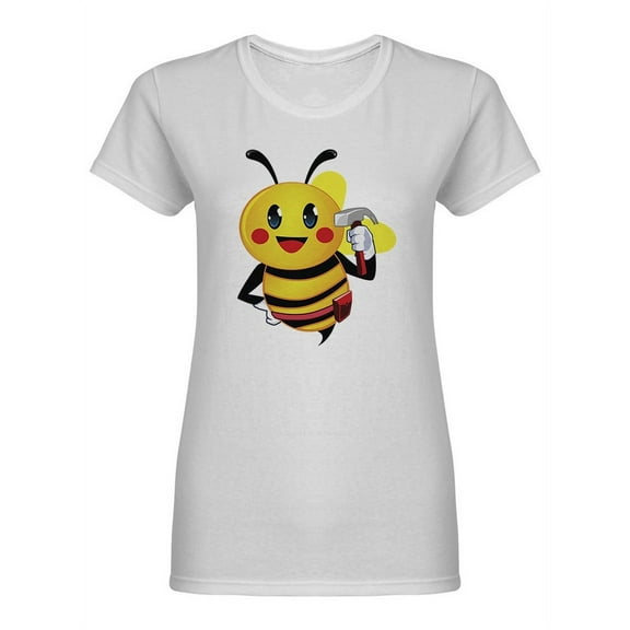 Honey Bee Mascot Shaped T-Shirt Women -Image by Shutterstock, Female x-Large