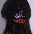 thumbnail image 2 of LOVE Ladies border Día de San Valentín Navidad suéter pinzas para el cabello para damas Textura de alta calidad 2 piezas, 2 of 5