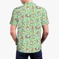 thumbnail image 5 of Vsdgher Spring Gnomes Print Men's Short Sleeve Stretch Polo Shirt, Moisture-Wicking Performance Polo Shirt, 5 of 8