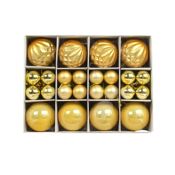 Tarmeek Christmas Tree Decorations Shatterproof Christmas Ball Ornaments Set,40PCS Christmas Tree Hanging Ball Sets for Xmas Tree Holiday Wedding Party