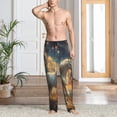 thumbnail image 2 of Balery Starry Sky White Horse Pantalones de pijama para hombre, pijama ultraligero, pantalón de descanso-3X-Large, 2 of 6