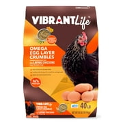 Vibrant Life Omega 3 Egg Layer Crumbles Chicken Feed, 40 lb