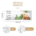 thumbnail image 3 of Naloa Cactus Gnome Body Pillow Cover, Pillowcases with Hidden Zipper Breathable Long Pillow Case (Pillows are not included,20x54 inch), 3 of 7