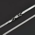 thumbnail image 3 of K-KED 5/10/20pcs Silver Plated Flat Blade Chain Necklace 16-30inch for Men Women-16"-10pcs, 3 of 9