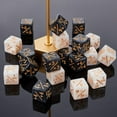 thumbnail image 2 of 48 Pieces Plus or Minus Dice, 16mm Square Angle, Pearl Texture , Marble Texture , Arithmetic Dice, Mathematical Plus or Minus Dice, for Game Entertainment, 2 of 6