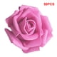thumbnail image 5 of Billuyoard Paquete de 50 flores biónicas artificiales, rosas de simulación de espuma PE, decoraciones de flores falsas, regalos de compromiso para bodas y Kits de decoración para fiestas Rosa roja Billuyoard JJ18310-11, 5 of 6