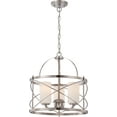 thumbnail image 1 of Nuvo Lighting Three Light Pendant, 16" W x 17" H, Pwt, Nckl, B/S, Slvr, 1 of 1