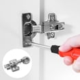 thumbnail image 4 of WEUVEB 4Pcs Light Grey Cabinet Soft Close Hinges with Sturdy Frame for Kitchen Door Replacement, 4 of 8