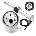 thumbnail image 1 of Fuel Level Gauge With Fuel Level Sensor 52mm Fuel Level Meter With ALARM LED Red Backlight 150 200 250 300mm 0-190 Ohm Sensor ,Suits Most Tanks, 1 of 7