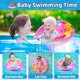 thumbnail image 4 of (Asiento de pato transparente rosa) boya para bebé, boya para piscina, boya para bebé, boya inflable, 4 of 4