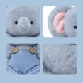 thumbnail image 3 of JOOKI Overalls Series Plush Toys - Kawaii Elephant Plush Doll Soft Sleeping Pillow Companion Animal Plush toys Stuffed Animal Plush Simulated Animals Plush Dolls for Christmas Easter Birthday Gifts, 3 of 8