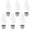 4000K Cool White, variant on Viribright Chandelier 25-Watt EQ 3.2-Watt Actual B10 E26 Base LED light Bulb, 6000K Daylight (6-Pack)