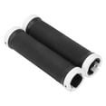 thumbnail image 4 of Juego de fundas para manillar de bicicleta de montaña, de goma antideslizante con relleno de espuma y tapón, de color blanco, 4 of 8