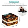 thumbnail image 5 of Pumpkin Travel Portable Square Jewelry Box Organizer: Ideal Solution for Rings, Earrings, Necklaces, Bracelets, and More! Gift for Girls and Women., 5 of 6