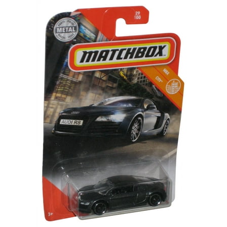 Matchbox MBX City (2019) Black Audi R8 Die-Cast Toy Car 29/100