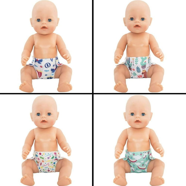 10 Pieces Doll Diapers Doll Underwear for Baby Doll and American 18 Inch  Girl Doll Fashion Style 