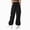 R001-Black, variant on NOLDARES Parachute Cargo Pants Girl Elastic Waisted Quick Dry Lightweight Baggy Hiking Pants with Pockets Water Resistant(Khaki,6-7 Y)