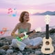 thumbnail image 5 of Kit de ukelele DIY para niños | Pinta tu propia mini guitarra de madera | Instrumento musical de 4 cuerdas para principiantes con cuerdas de nailon | Regalo creativo para aprender música y ma, 5 of 5