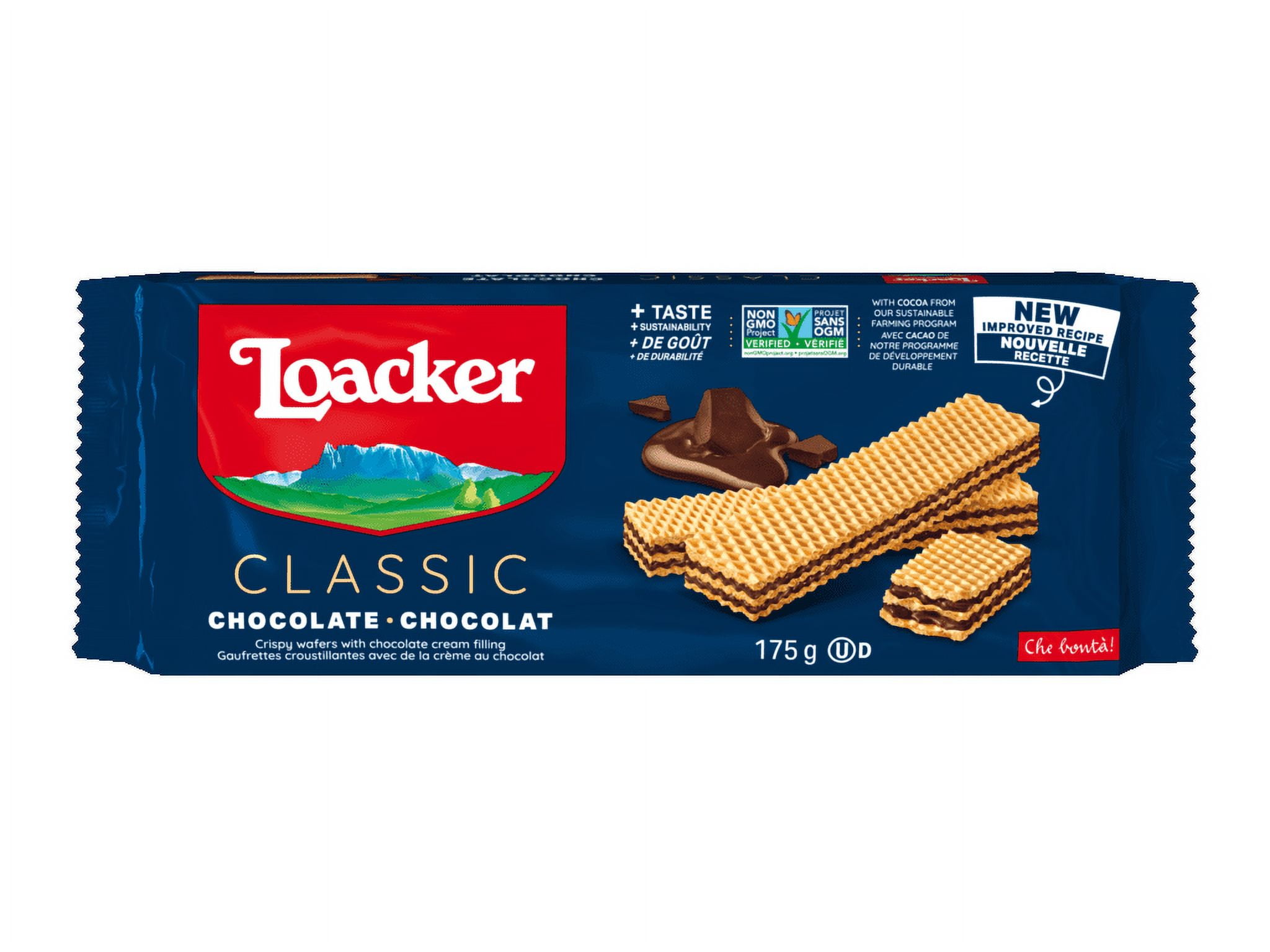 Loacker Biscuits au chocolat et aux gaufrettes 175GR
