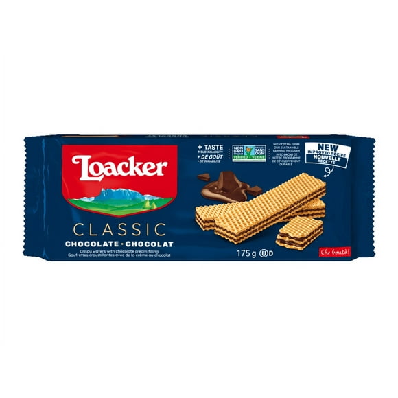 Loacker Wafer Chocolate Baked Cookies 175GR