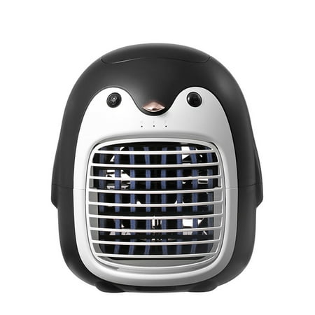 

Cute Penguin Air Cooler Rechargeable Portable Mini Humidifier Personal Air Conditioner for Home Office Bedroom