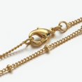 thumbnail image 2 of Brass Chain Necklaces Curb Chain with Lobster Clasps Golden 16.8 inch 2pc, 2 of 2