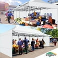 thumbnail image 2 of SANOPY 10x30 FT Pop Up Canopy Tent with Awning,Heavy Duty Canopy UPF 50+ All Season Wind Waterproof Commercial Outdoor Street Vendors Party Tents for Parties Canopy with Roller Bag, 2 of 5