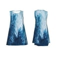 thumbnail image 7 of Lsque Abstract Ocean Waves Pattern Summer Dresses for Women – Sleeveless T-Shirt Swing Sundress, Perfect for the Beach and Casual Days, 7 of 7