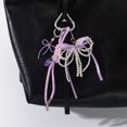 thumbnail image 4 of Lovely Heart Keyring Handbag Charm Bows Keychain Bag Charm Decorations Fashion Car Key Chain for Woman and Girl, 4 of 9