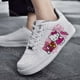 thumbnail image 3 of Zapatos informales de Hello kitty para mujer, zapatillas de plataforma para hombre, zapatos de kateboarding de moda, zapatos casuales para estudiantes de graffiti 3D, presente, 3 of 5