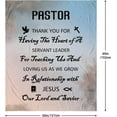 thumbnail image 2 of Pastor Appreciation Gifts, Gifts for Pastor Blanket 60"x50", Pastor Gifts for Men, Christian Gifts for Men Religious, Thank You Gifts for Pastor, Pastor Gift Ideas for Birthday Christmas Fathers Day, 2 of 6
