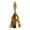 Gold Bell, variant on Almencla Hand Bell Call Bell Versatile Hand Held Service Bell Dinner Bell Classroom Bell for Ringing,Jingles Hotel,Office Reception , Silver Bell