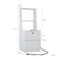 thumbnail image 3 of Nightstand with Charging Station and Book Display / Charge Devices and Show Books, 3 of 6