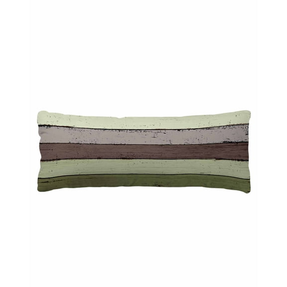 Sage Green Grey Body Pillow Cover 20 x 60 Inch Decorative Pillow Cover Vintage Stripe Farmhouse Wood Grain Lumbar Pillowcase Seasonal Rectangle Cushion Case for Couch Sofa Bed Living Room