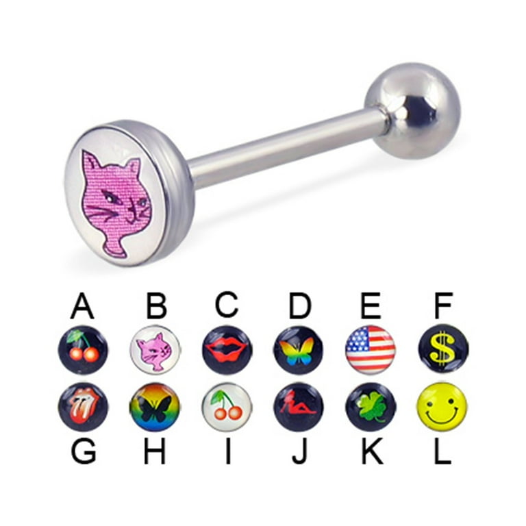 Butterfly tongue ring best sale
