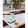 thumbnail image 4 of Fsddascl Green Aqua Coastal Small Toaster Cover 2 Slice, Kitchen Appliance Covers, Nautical Jellyfish Seashells Starfish Toaster Oven Cover with Loop, Bread Machine Cover Polyester Dust Cover, 4 of 5