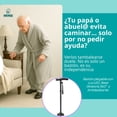 thumbnail image 2 of Bastón Plegable con Luz LED y Base Antideslizante | Altura Ajustable 85-97cm | Punta Giratoria 360° | Soporta 130kg | Bastón Ergonómico para Adulto Mayor Hombre Mujer, 2 of 12