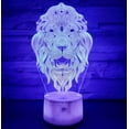 thumbnail image 5 of YSITIAN Night Light,16 Colors Remote Control & Smart Touch Dimmable 3D Illusion Bedside Lamp,Bedroom Decoration Birthday Christmas Toy G1116-176, 5 of 7