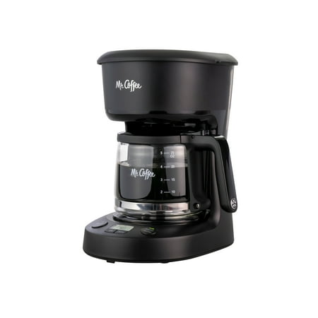 Mr. Coffee 5-Cup Programmable Coffee Maker, 25 oz. Mini Brew, Black